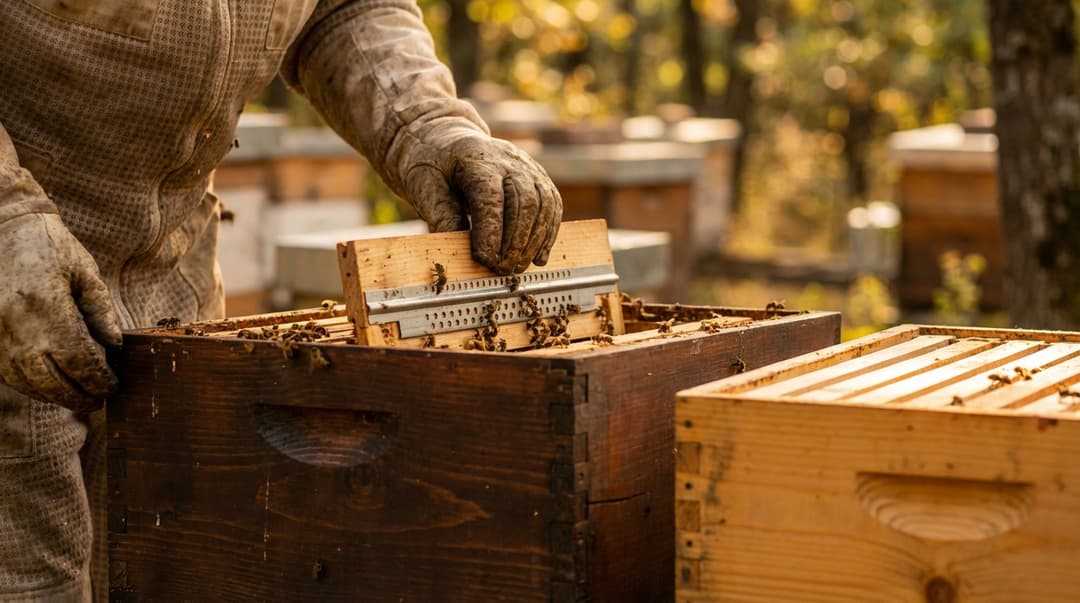 1. Bienenflucht einlegen