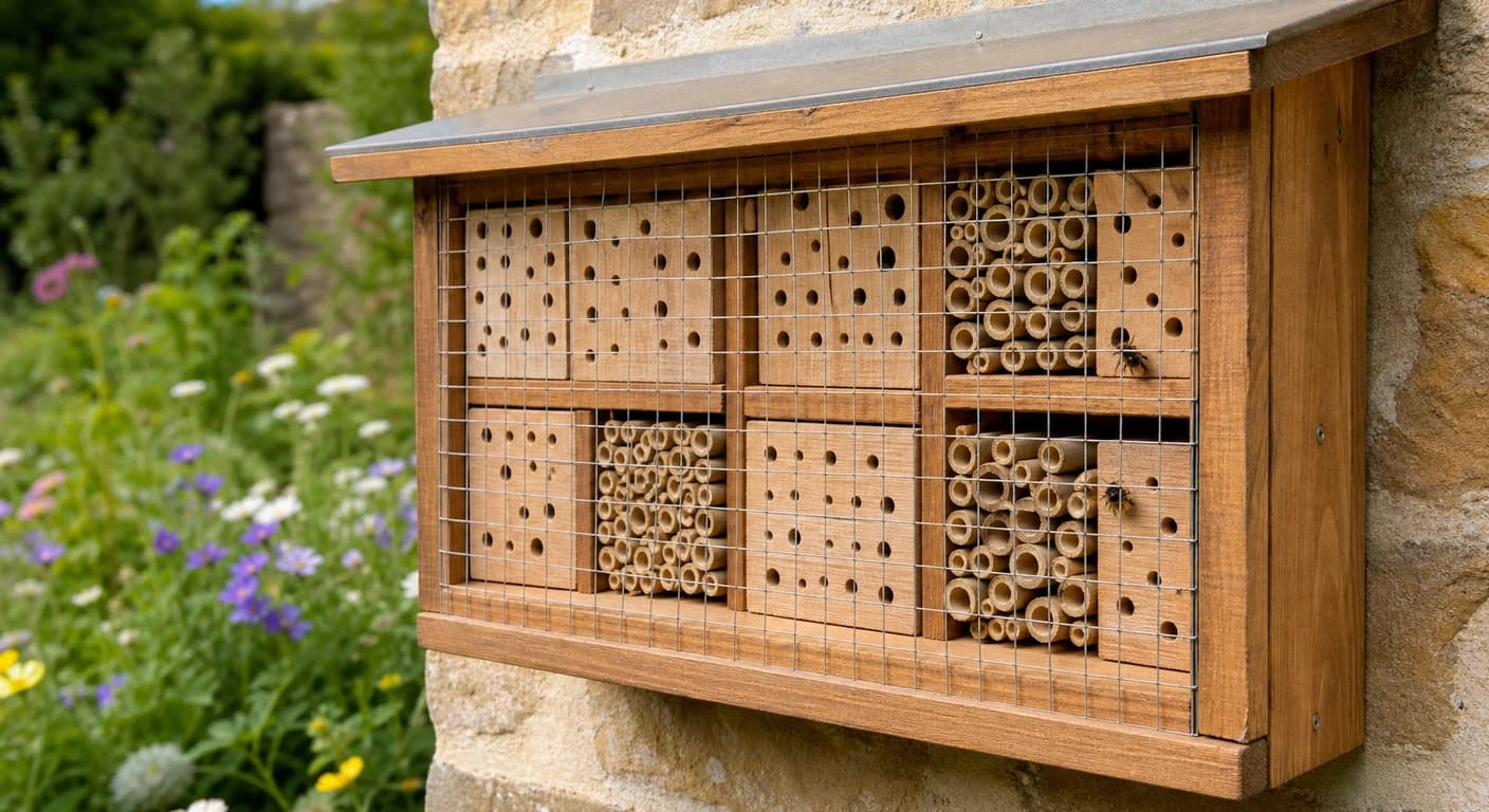Helping Wild Bees: Building Insect Hotels and Nesting Aids Properly