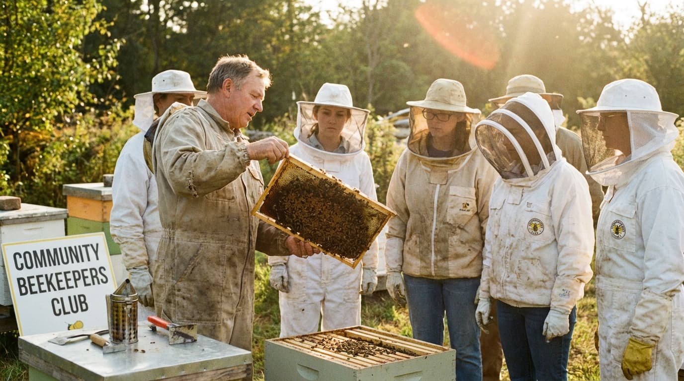 Imkerverein bei einem Treffen
