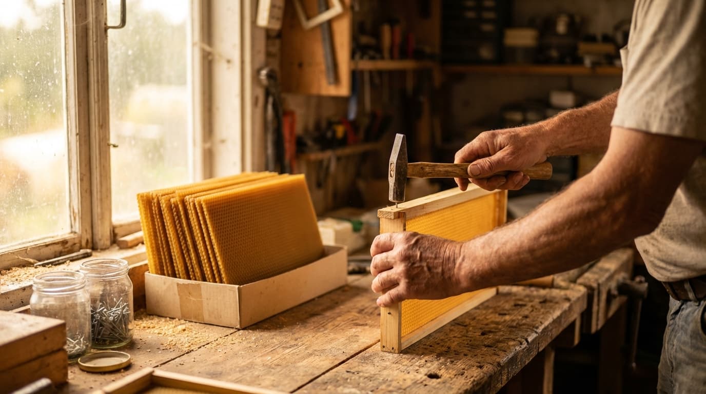 Werkstattzeit: Rähmchen und Material vorbereiten