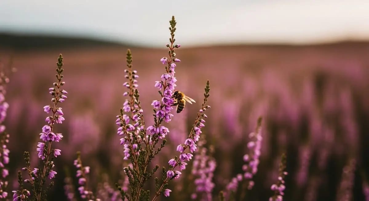 Blühender Gartenrand mit heimischen Wildblumen