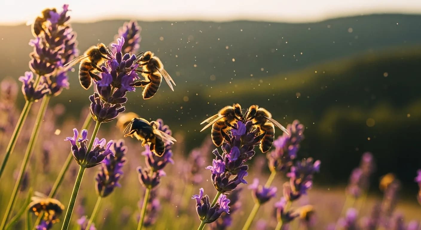 Beekeeper working at the hive with hands free for voice documentation