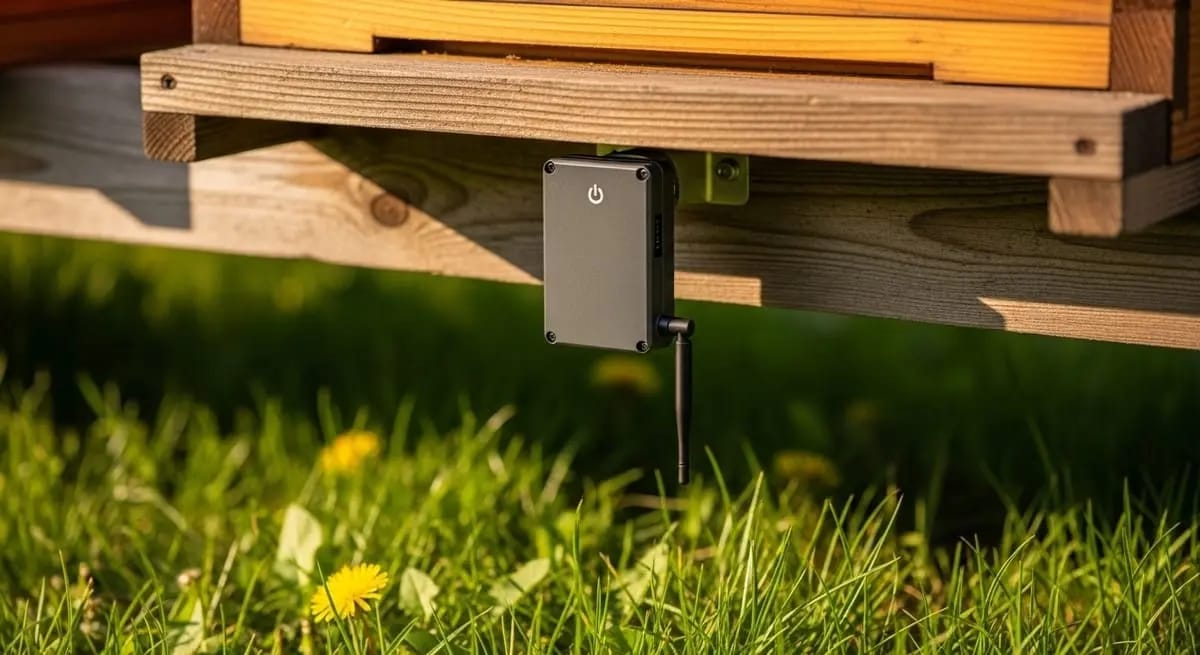 Temperature sensor inside a beehive
