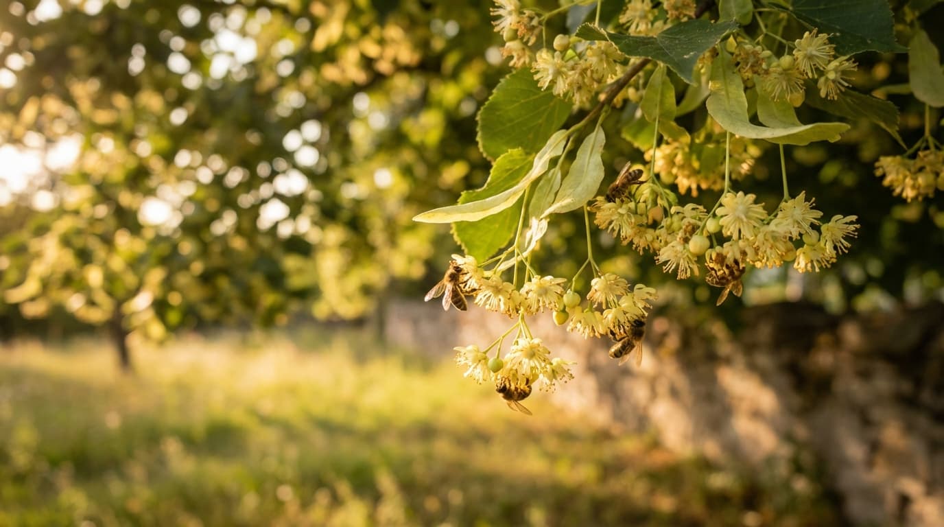Lindenbaum in voller Bluete